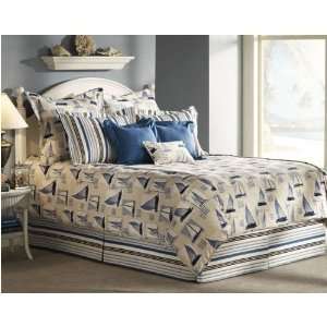   Nautical Queen Size Bed in a Bag Comforter Set
