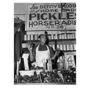  New York City, Benny Brodsky, Pushcart Vendor, at His 