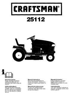 51  Craftsman Riding Mower & Lawn Tractor Manuals  