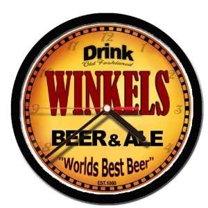  WINKELS beer and ale cerveza wall clock 