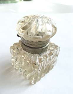 Antique Fragrance / Oils Crystal Glass Small Bottle, Edwardian era 