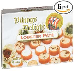 VIKINGs DELIGHT Lobster Pate, 3.5 Ounce Tins (Pack of 6)  