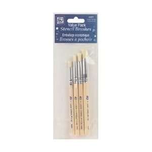  Loew Cornell Stencil Brush Set Size 1 2 3 And 4 4401; 3 
