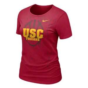  USC Trojans Womens Crimson Nike 2011 Football Practice T 