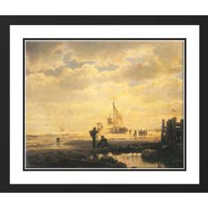  Achenbach, Andreas 34x28 Framed and Double Matted Bringing 