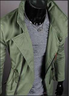   Slim Fit Mens Leather Pocket Jacket (3 Colors) Black 2995  