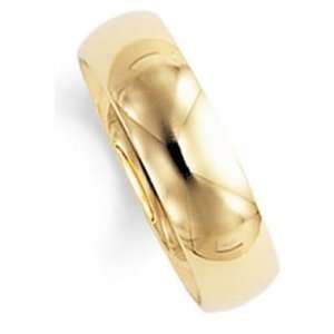  Gold Polished Wedding Band Ring 14Kt Gold, Plain Comfort Fit Style 