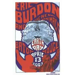  Eric Burdon Baton Rouge Concert Poster SIGNED 2003