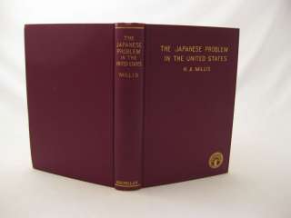 JAPANESE PROBLEM IN UNITED STATES   MILLIS (1st 1915)  