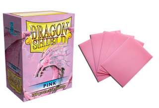 100 Dragon Shield Pink Deck Protectors Card Sleeves  