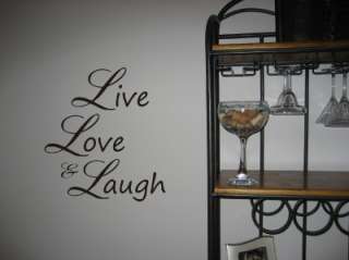 Live Love & Laugh vinyl wall words quotes stickers  