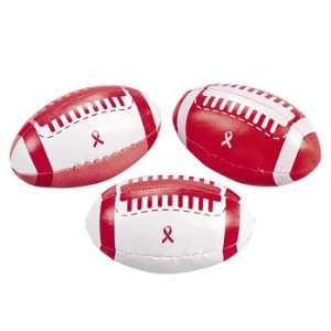   Awareness Ribbon Footballs   Games & Activities & Balls Toys & Games