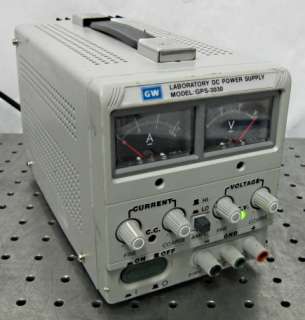 C87595 GW Instrument Co. GPS 3030 Laboratory DC Power Supply (0~30VDC 