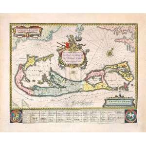  Willem Janszoon Blaeu   Bermuda, 1630 Gouttelette