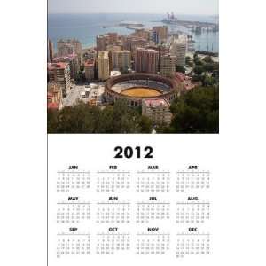  Spain   Bull Fight Arena 2012 One Page Wall Calendar 11x17 