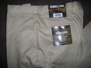 NEW Kirkland Mens PREMIUM Dress Pants Sz 38x30 NO IRON Classic Fit 