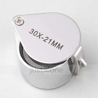 Jewelry Loupe 30 fach magnifying Glass 30X 21mm Magnifier Metal 