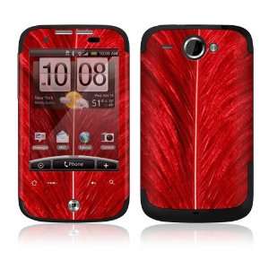  HTC WildFire Skin Decal Sticker   Red Feather Everything 