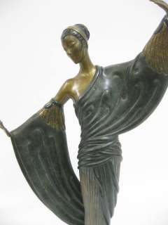 ERTE In The Evening Bronze Sculpture Statue  