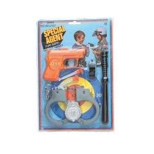  Kids Special Agent Pistol Cuffs & Badge Set 5 pc (1 Dozen 