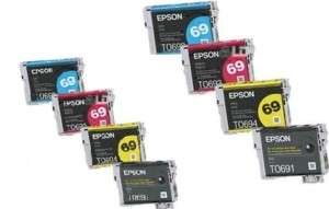 Epson 69 Ink Cartridges Workforce 30 40 310 500 600  