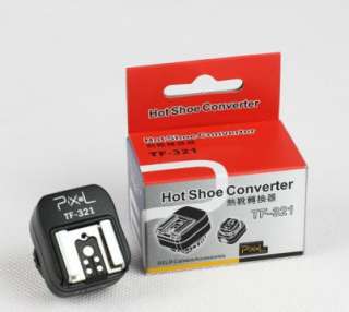 Pixel TF 321 Flash Hot Shoe to PC Sync Socket Convert Adapter for 