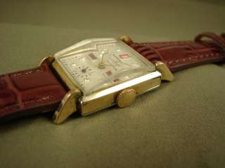   ROGERS ART DECO MENS WATCH VINTAGE 40s GOLD TONE SO CLASSIC  