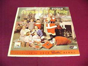 DENNIS DAY CHRISTMAS IS FOR THE FAMILY LP 33 1/3 RPM  