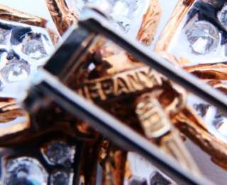 Tiffany & Co. 1960s 18K Gold Emerald & Diamond Pin  