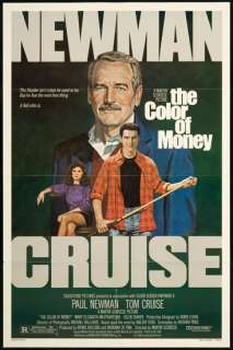 The Color of Money 1986 Original U.S. One Sheet Movie Poster  