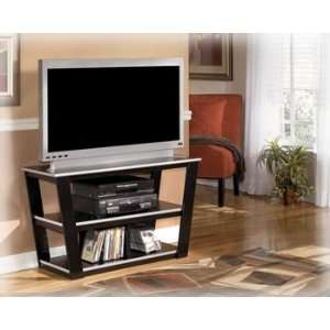  Contemporary Black And Silver TV Stand Furniture & Decor