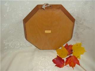 WOODEN HEXAGON TRAY WALL HANGING PRIMITIVE COUNTRY ART  