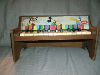 Vintage Jaymar Walt Disney Productions Piano Toy 15 Key  