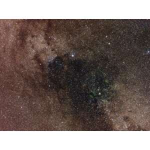 Widefield view of star flux in Cygnus. by Stocktrek Images 30.00X24.00 