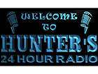 HUNTER s LED Sign Welcome 24 Hour Radio Light