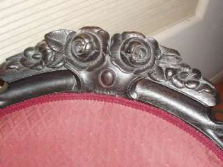 Antique Victorian Rosewood Gentlemens Parlor Chair Orig  