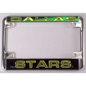  Dallas Stars NHL Chrome Motorcycle RV License Plate Frame 