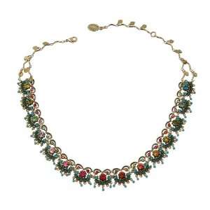 Admirable Michal Negrin Collar Necklace Beautifully Crafted with Glass 
