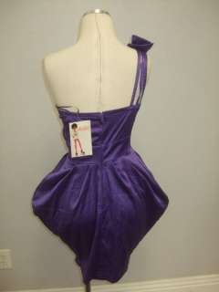 DESCRIPTION  NWT Double Zero Lulus Purple Bow Versatile Dress Sz S