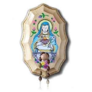  Wooden Rosary Holder Kit Immaculate Heart of Mary Kitchen 