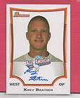 2009 Topps Bowman Aflac All American Player Signed Auto Kaleb Cowart 