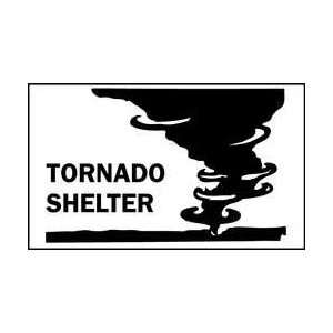Sign,7x10,tornado Shelter (with Picto)   BRADY  Industrial 