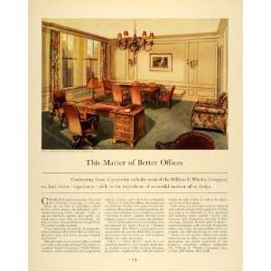 1930 Ad William F. Wholey Furniture John M. De Voe   Original Print Ad