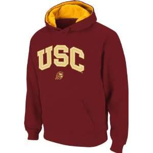  USC Trojans Cardinal Tackle Twill Fall Hooded Sweatshirt 