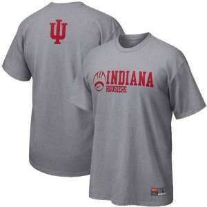  Nike Indiana Hoosiers Ash Practice T shirt Sports 