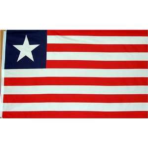  Liberia National Country Flag 3X5 Feet Patio, Lawn 