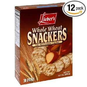 Lieber Snackers, Whole Wheat, Salted Grocery & Gourmet Food