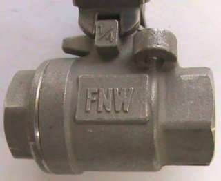 FNW SS Ball Valve 1000 WOG CF8M Stainless Steel  