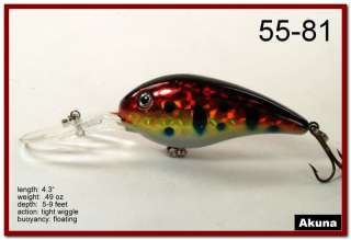   of 15 4.3 Holographic Medium Diver Bass Pike Trout Fishing Lure Bait
