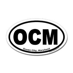  Ocean City, Maryland OCM Ocean Oval Sticker by  